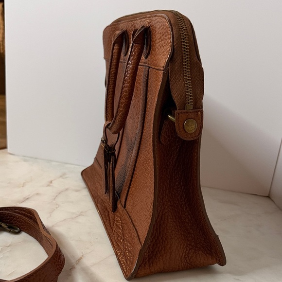 vintage Ralph Lauren 2-Way brown leather tote shoulder bag. - Picture 9 of 9